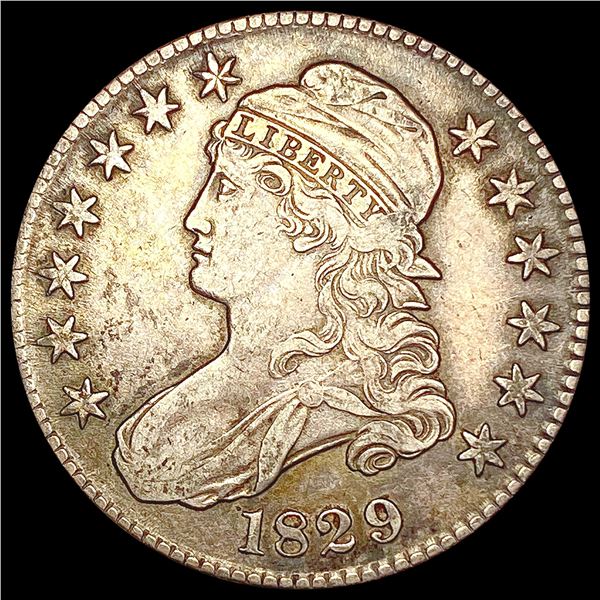 1829 Capped Bust Half Dollar LIGHTLY CIRCULATED