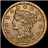 Image 1 : 1855 Braided Hair Large Cent CLOSELY UNCIRCULATED