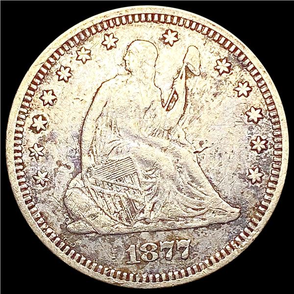 1877 Seated Liberty Quarter CLOSELY UNCIRCULATED