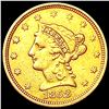 Image 1 : 1852 $2.50 Gold Quarter Eagle CLOSELY UNCIRCULATED