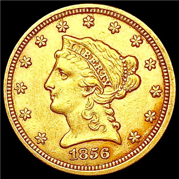 1856 $2.50 Gold Quarter Eagle CLOSELY UNCIRCULATED