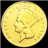 Image 1 : 1878 $3 Gold Piece LIGHTLY CIRCULATED