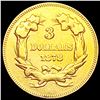 Image 2 : 1878 $3 Gold Piece LIGHTLY CIRCULATED