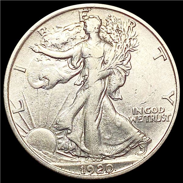 1920 Walking Liberty Half Dollar CLOSELY UNCIRCULA