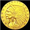 Image 1 : 1908 $2.50 Gold Quarter Eagle CLOSELY UNCIRCULATED