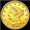 Image 1 : 1852 $2.50 Gold Quarter Eagle CLOSELY UNCIRCULATED