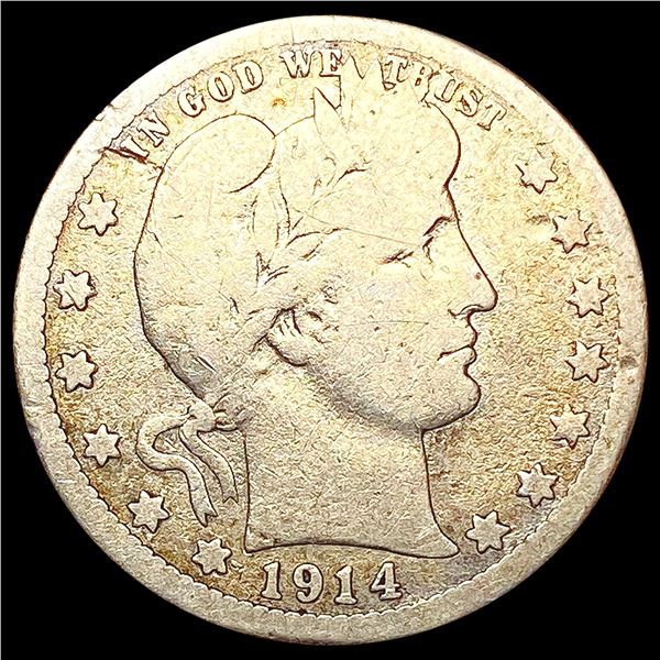 1914-S Barber Quarter NICELY CIRCULATED