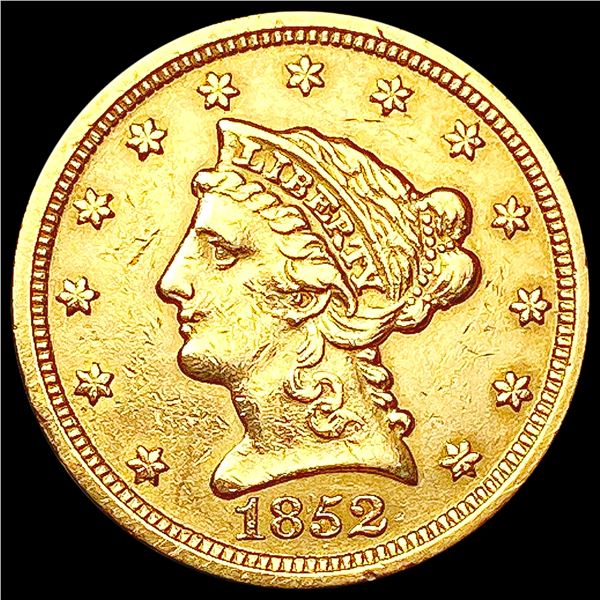 1852 $2.50 Gold Quarter Eagle CLOSELY UNCIRCULATED