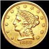 Image 1 : 1852 $2.50 Gold Quarter Eagle CLOSELY UNCIRCULATED