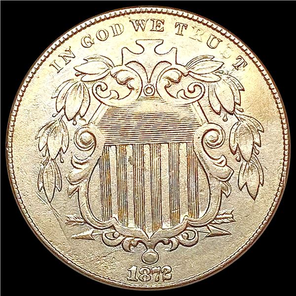 1872 Shield Nickel CLOSELY UNCIRCULATED