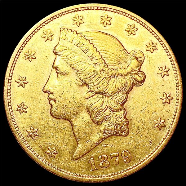 1879-S $20 Gold Double Eagle CLOSELY UNCIRCULATED