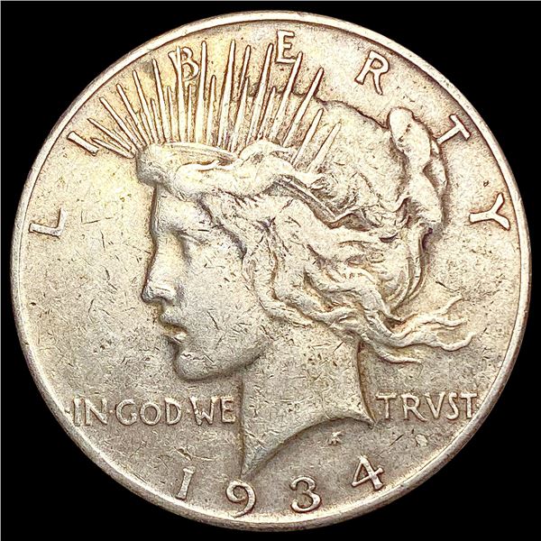 1934-S Silver Peace Dollar LIGHTLY CIRCULATED