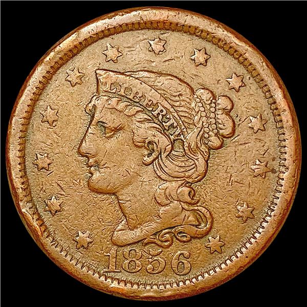 1856 Braided Hair Large Cent NEARLY UNCIRCULATED