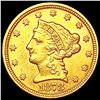 Image 1 : 1878 $2.50 Gold Quarter Eagle CLOSELY UNCIRCULATED