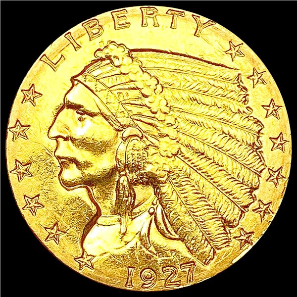 1927 $2.50 Gold Quarter Eagle CLOSELY UNCIRCULATED