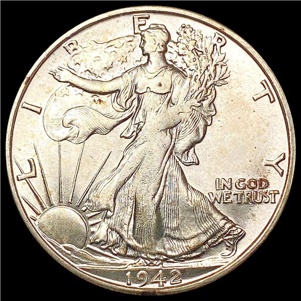 1942-S Walking Liberty Half Dollar CLOSELY UNCIRCU