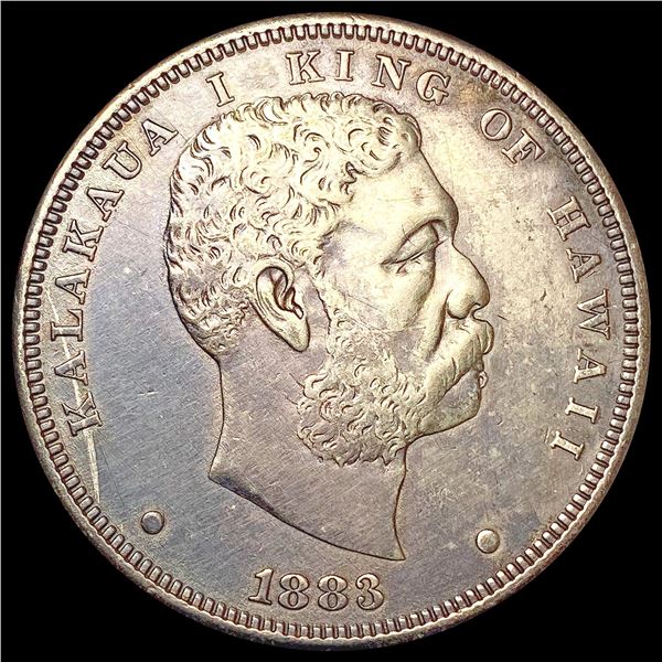 1883 Kingdom of Hawaii Dollar NEARLY UNCIRCULATED