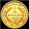 Image 2 : 1853 Rare Gold Dollar CLOSELY UNCIRCULATED