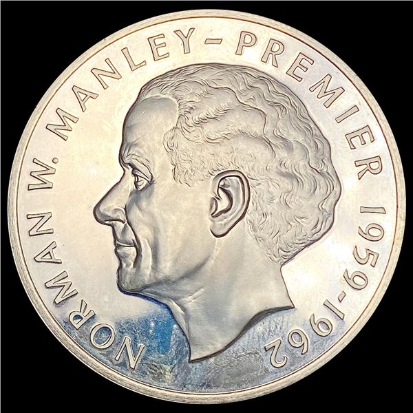 1976 Jamaica Silver $5 GEM PROOF