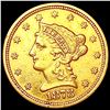 Image 1 : 1878-S $2.50 Gold Quarter Eagle UNCIRCULATED