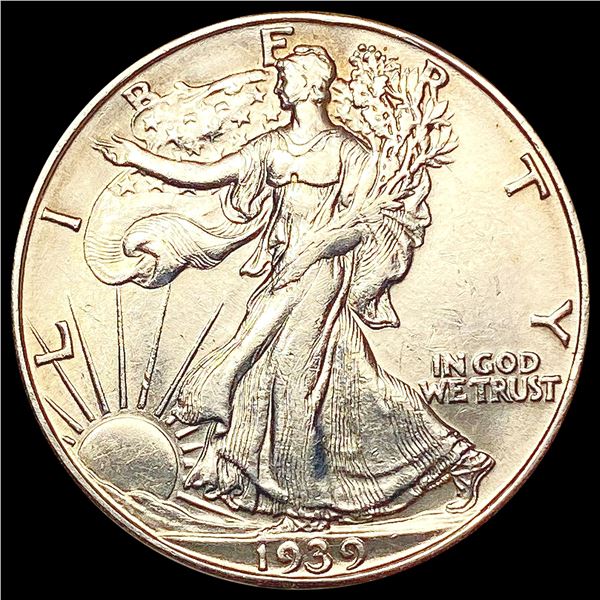 1939-D Walking Liberty Half Dollar CHOICE AU