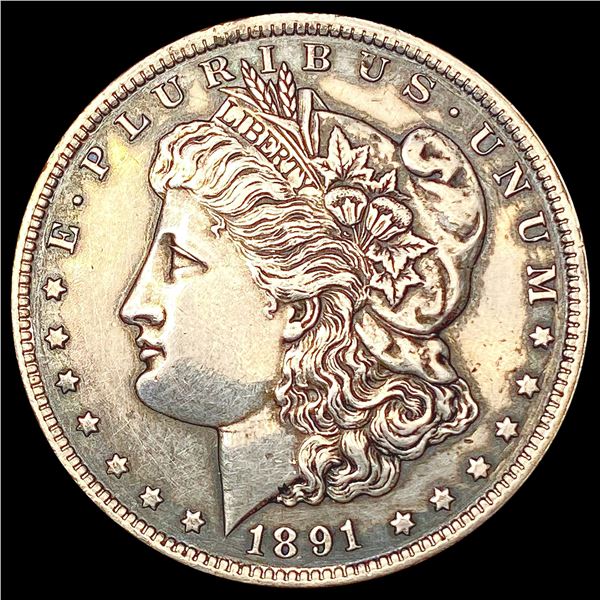 1891-CC Morgan Silver Dollar NEARLY UNCIRCULATED