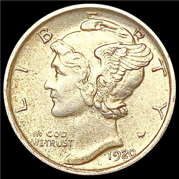 1920-S Mercury Dime CLOSELY UNCIRCULATED