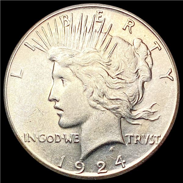 1924-S Silver Peace Dollar CLOSELY UNCIRCULATED