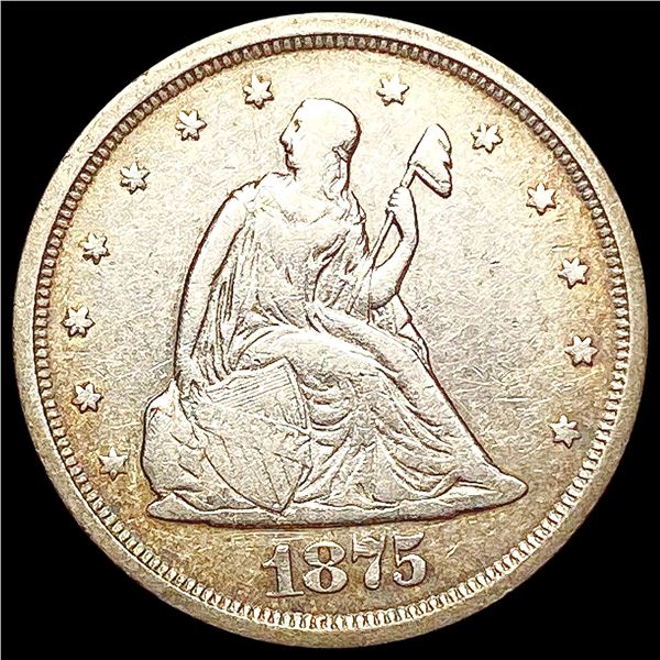 1875-S Twenty Cent Piece NEARLY UNCIRCULATED