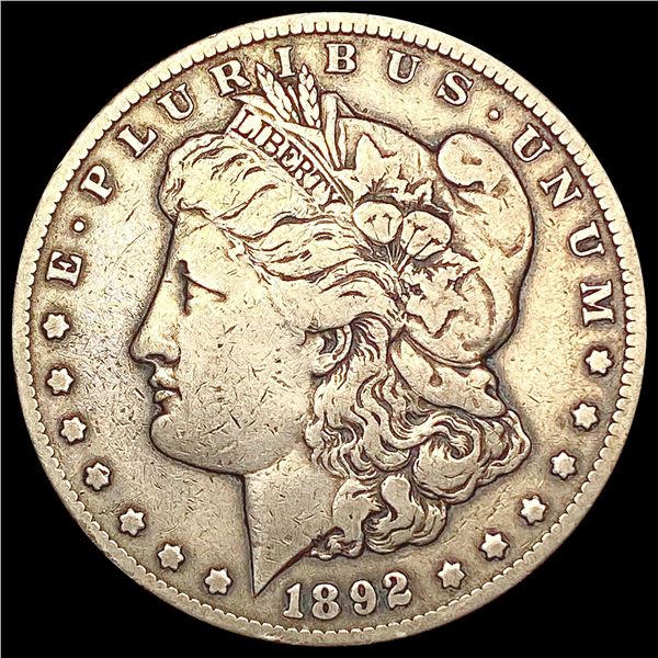 1892-CC Morgan Silver Dollar LIGHTLY CIRCULATED