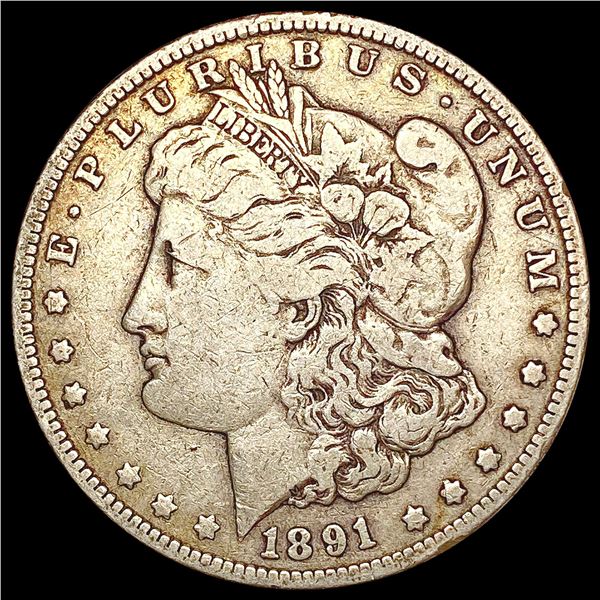 1891-CC Morgan Silver Dollar LIGHTLY CIRCULATED