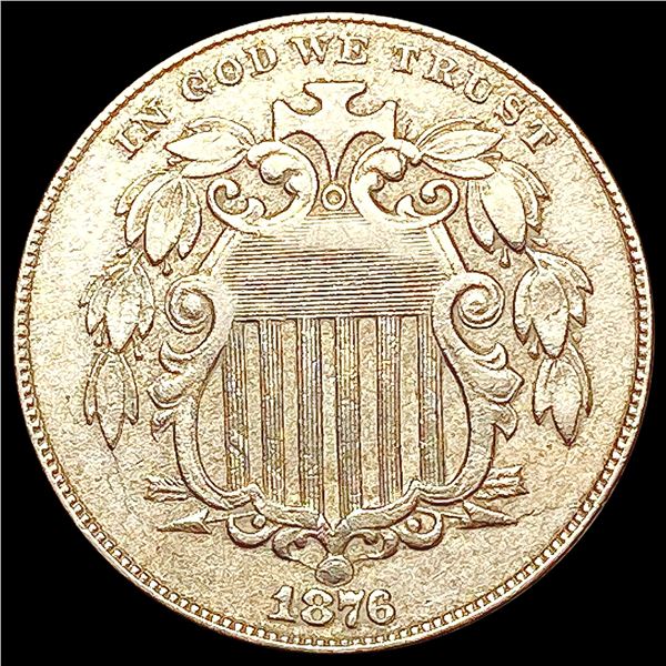 1876 Shield Nickel CLOSELY UNCIRCULATED