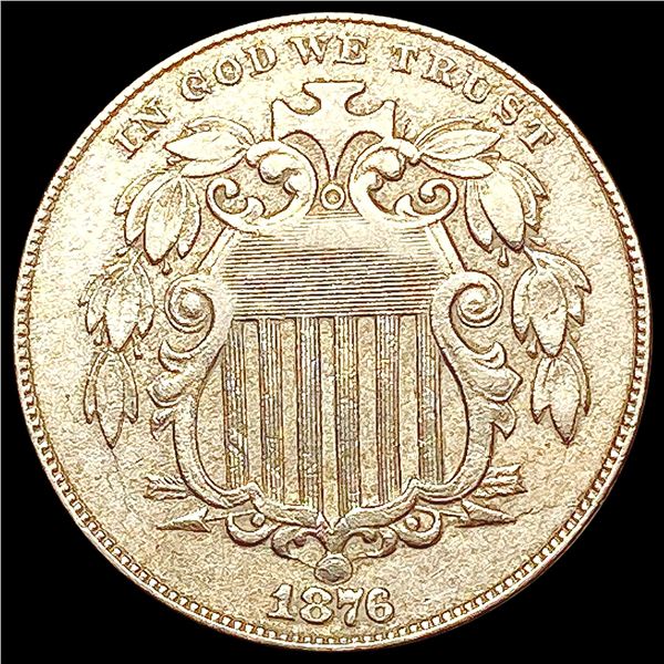 1876 Shield Nickel CLOSELY UNCIRCULATED