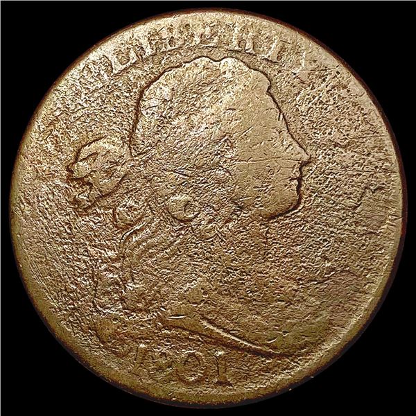 1801 Draped Bust Large Cent NICELY CIRCULATED