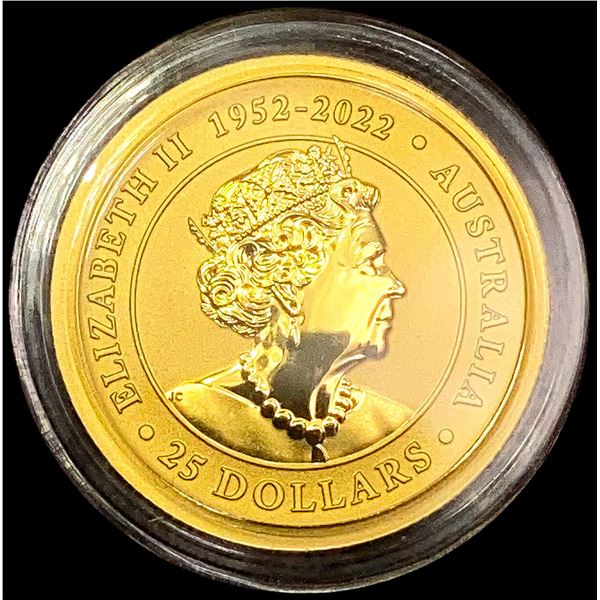 2022 Australia 1/4oz Gold $25 SUPERB GEM BU