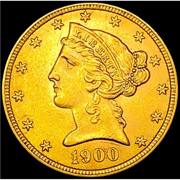 1900 $5 Gold Half Eagle UNCIRCULATED