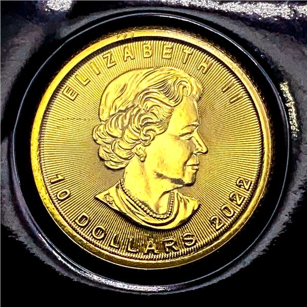 2022 Canada 1/4oz Gold $10 SUPERB GEM BU