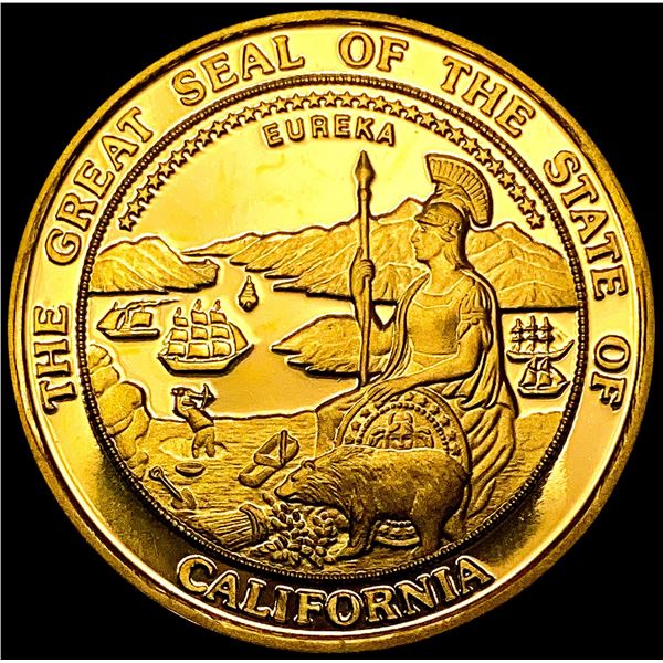 1987 California 1oz Gold Medal GEM BU