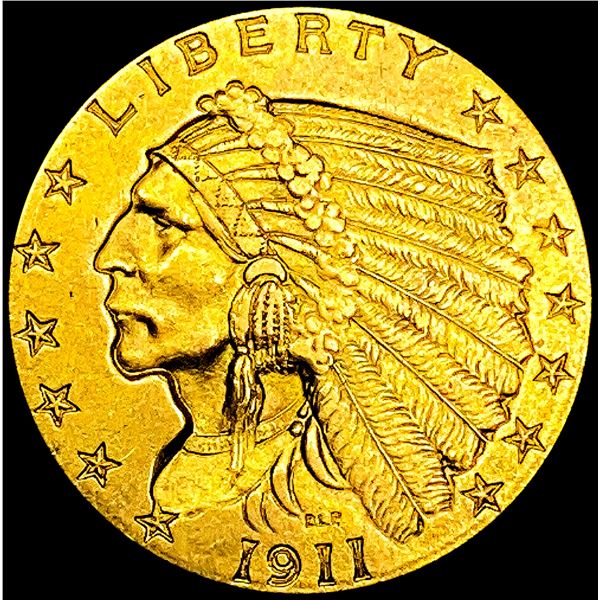 1911 $2.50 Gold Quarter Eagle CHOICE AU