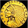 Image 1 : 1913 $5 Gold Half Eagle CLOSELY UNCIRCULATED