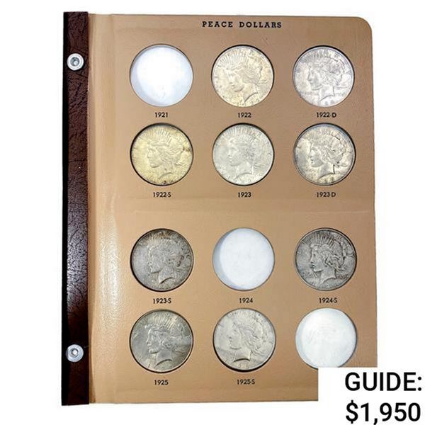 1922-1935 Peace Dollar Set [18 Coins]