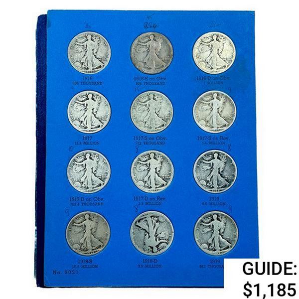 1916-1936 Liberty Standing Half Dollar Book (32 Co