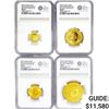 Image 1 : [4] 2023 G.B Â£185 1.85oz. Gold NGC MS KCIII OBV 49