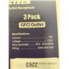 Image 3 : Electeck 15 amp outlet receptacle, pack of 3