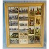 Image 1 : (20) vintage postcards, framed as a collage in 27" x 22" frame, all Indian images, Curly and Crazy  