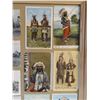 Image 4 : (20) vintage postcards, framed as a collage in 27" x 22" frame, all Indian images, Curly and Crazy  
