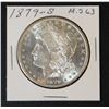 Image 1 : Morgan dollar, 1879-S, about MS63