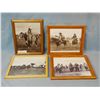 Image 1 : (4) Native American photo prints, Flathead Valley tribes, 8" x 10" each, framed individually