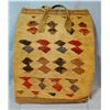 Image 2 : Nez Perce' dyed corn husk bag, 14" x 16", leather handles