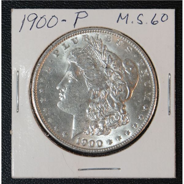 Morgan dollar, 1900-P, MS60